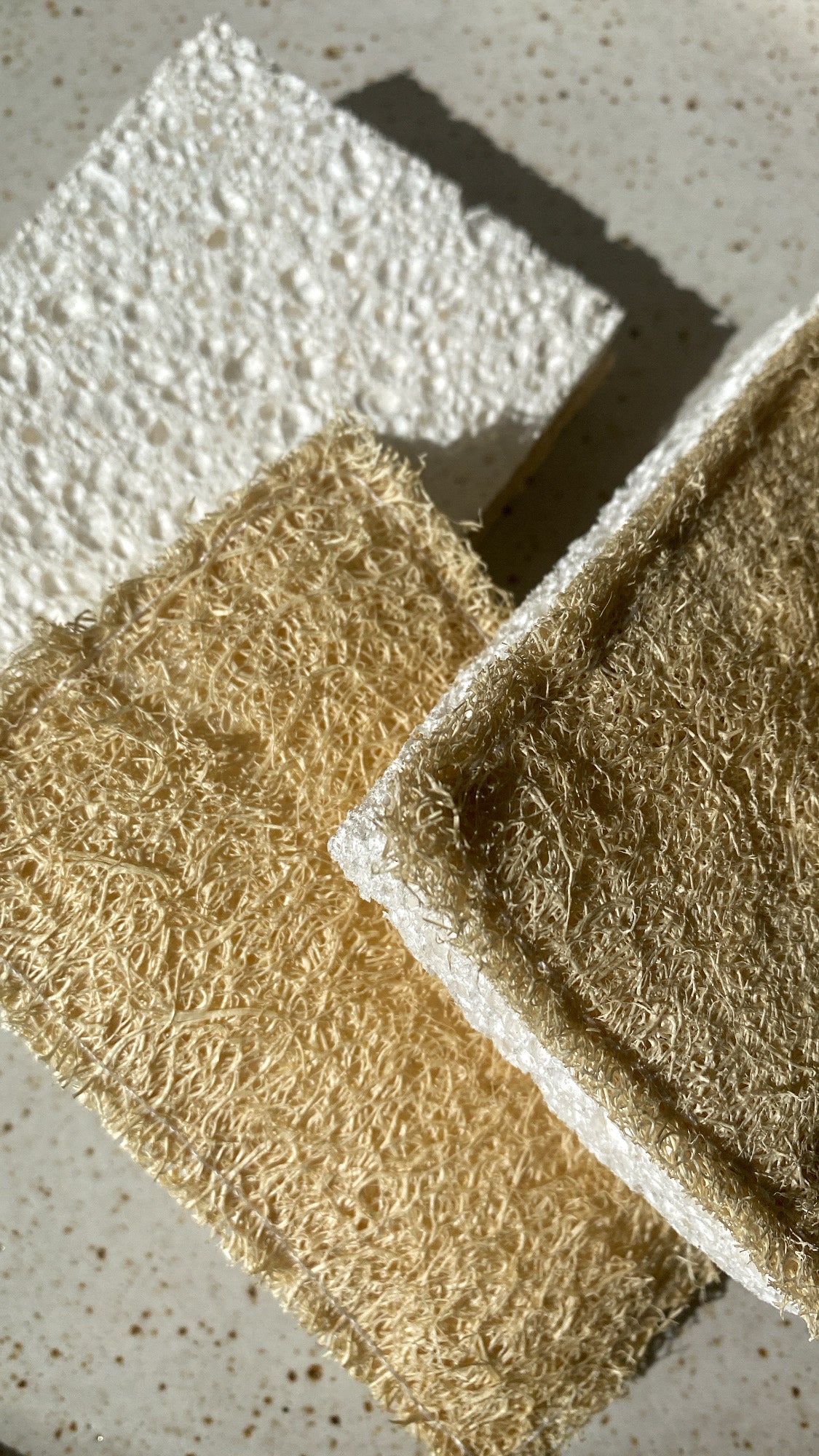Loofah + Wood Pulp Scrubber Sponges