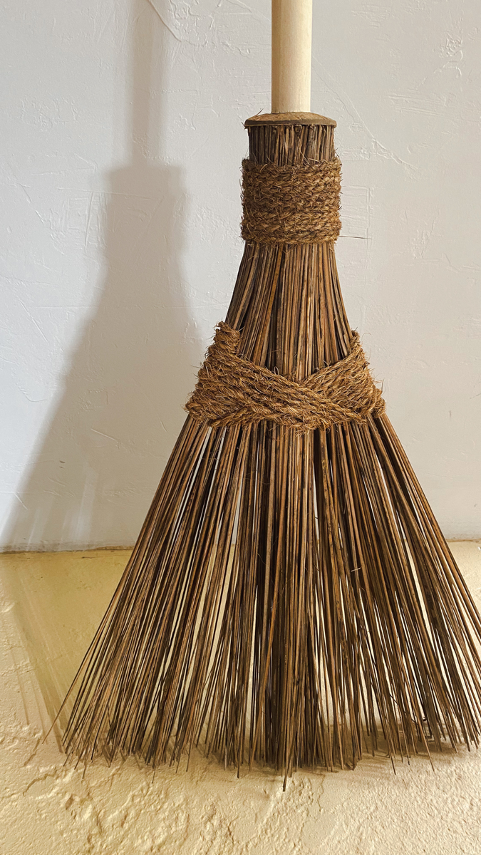 coconut palm outdoor broom Coconut Outdoor Broom – Harlowe Green