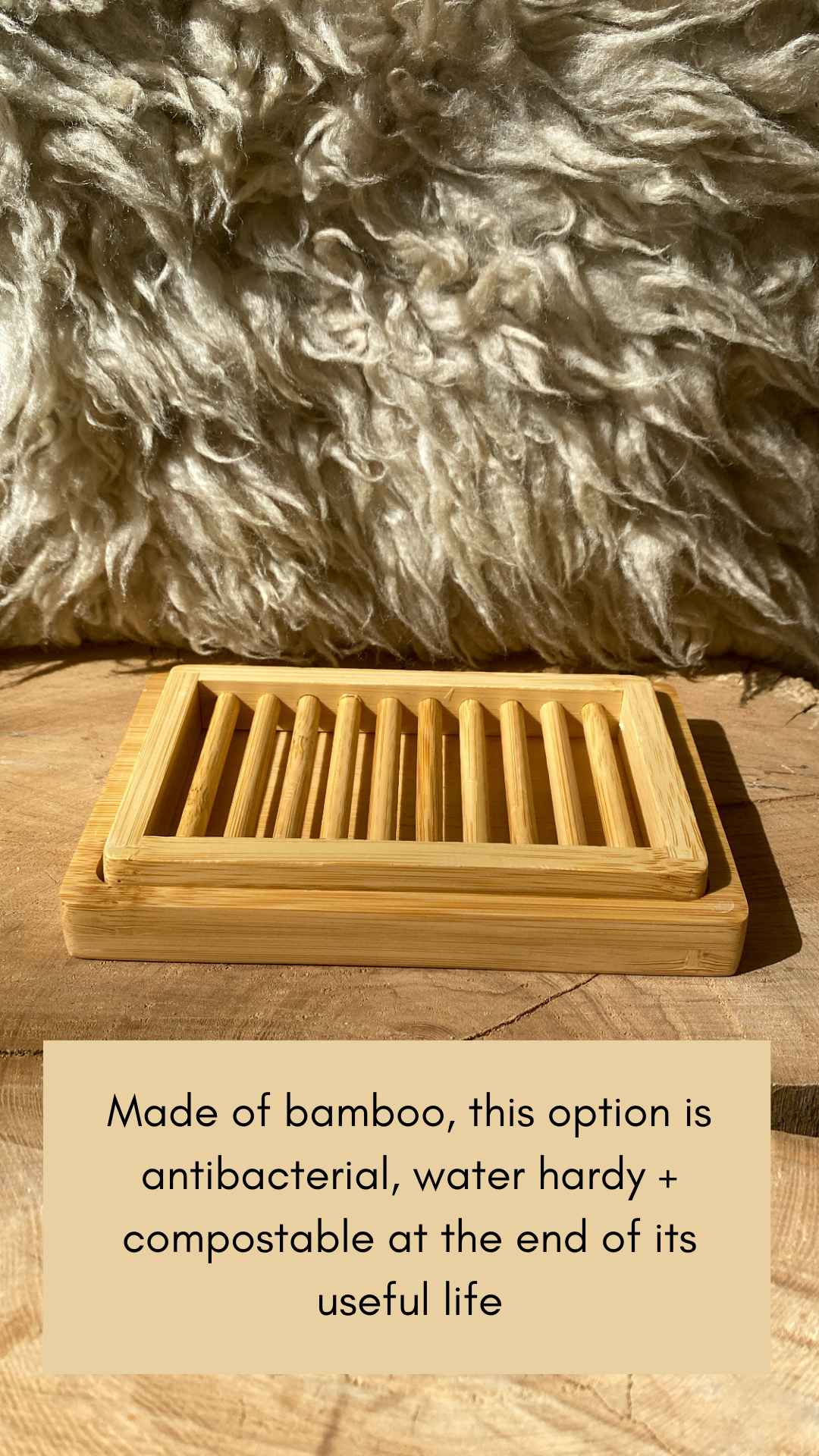 Dual Layer Bamboo Soap Dish