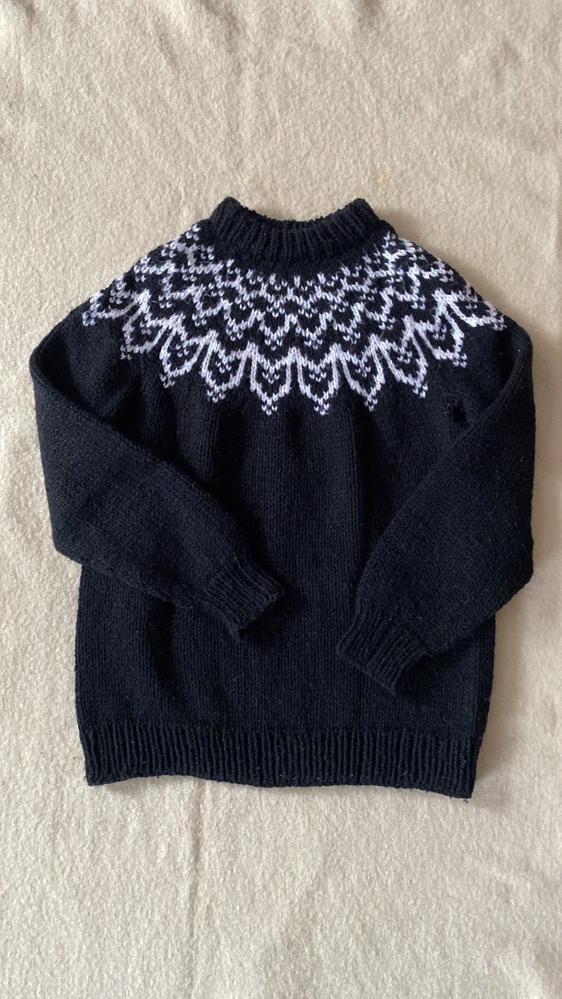 Vintage 009: Handknit Wool Blend Skater Sweater