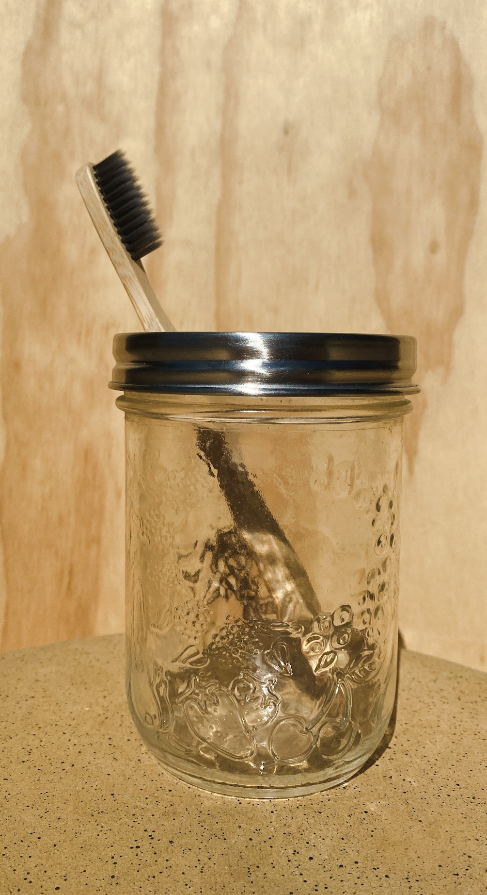 Bathroom Mason Jar Topper | black or silver