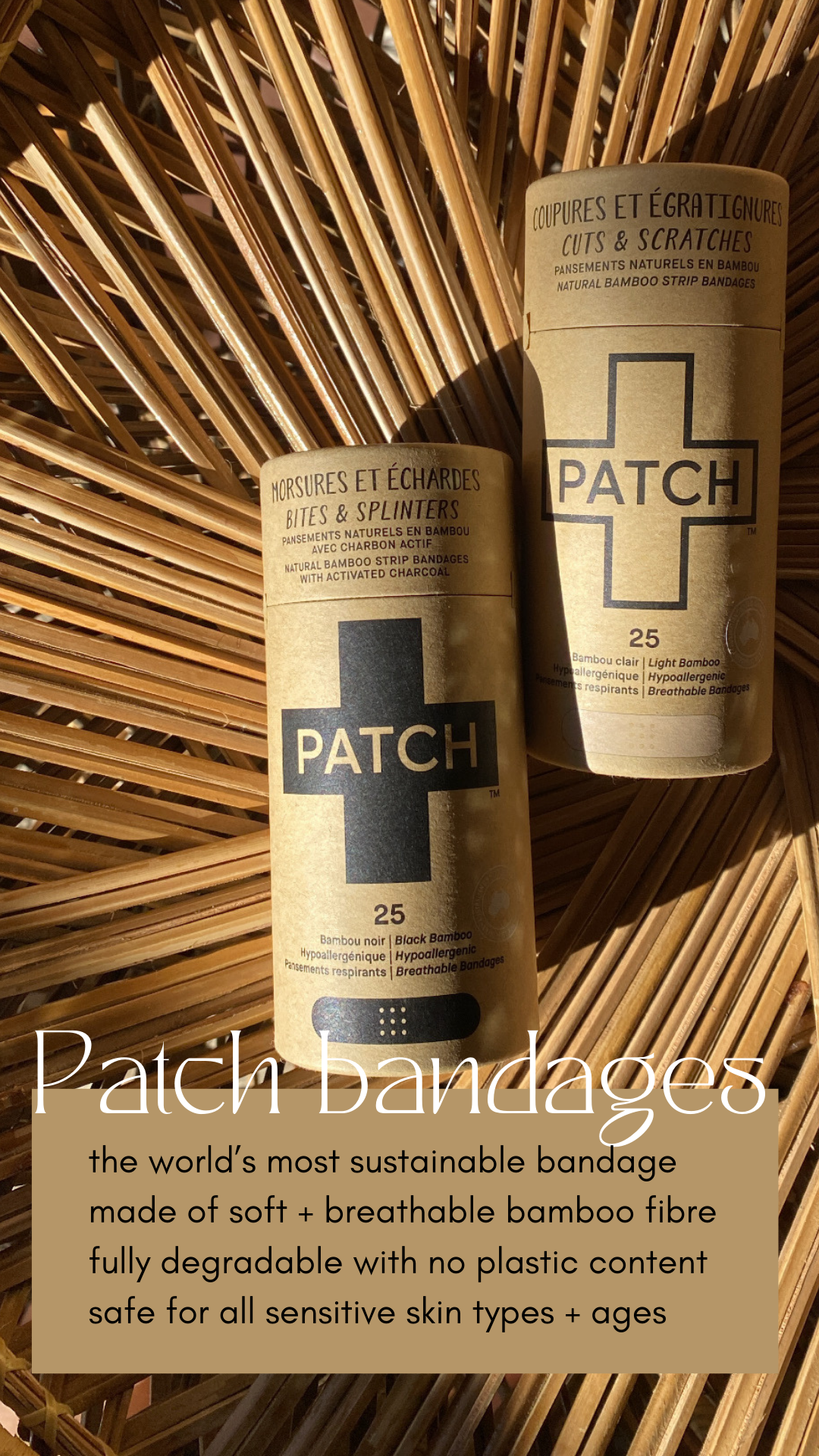 Compostable Plastic-Free Bandages | options