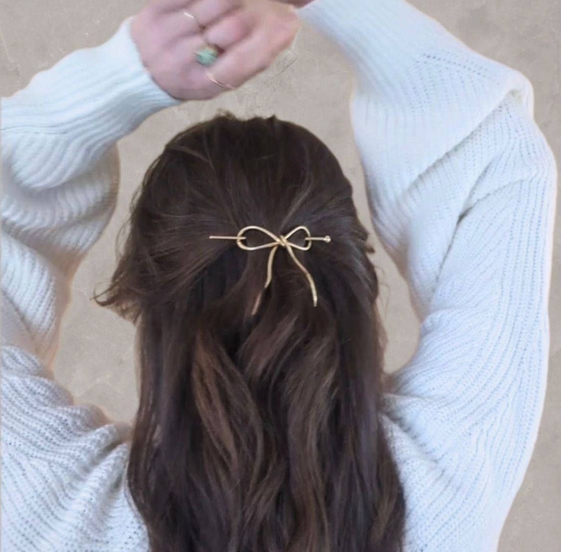 Bow Hair Pin | Recycled Brass