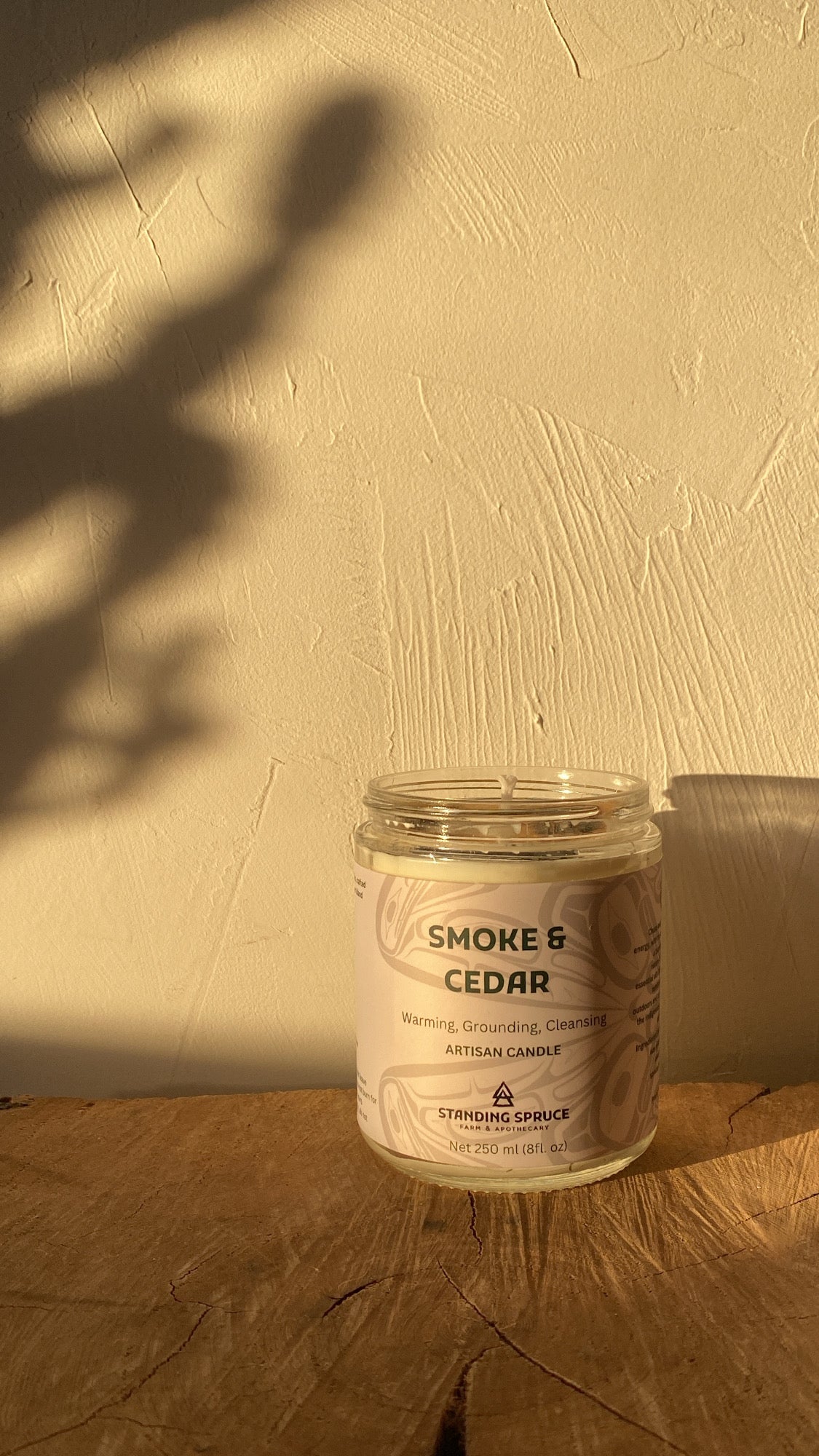 Smoke + Cedar | Essential Oil only Candle