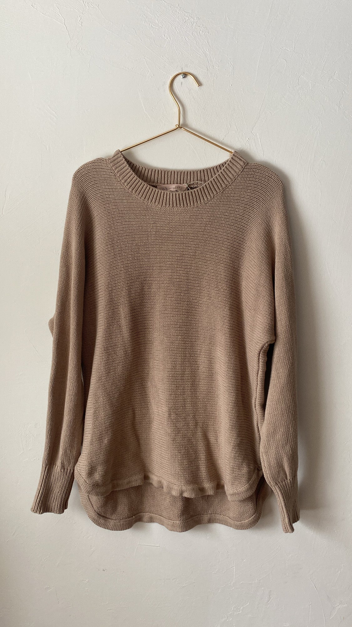 Vintage 115: Tan Cotton Philosophy Sweater