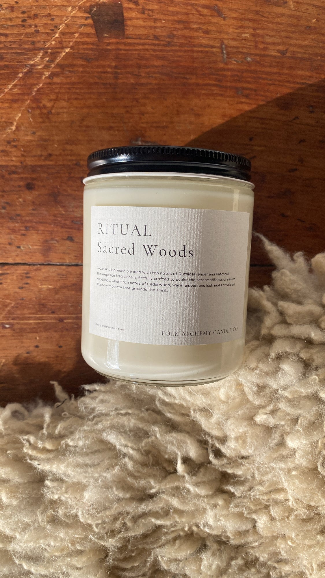 Sacred Woods | Holiday Essential Oil Candle