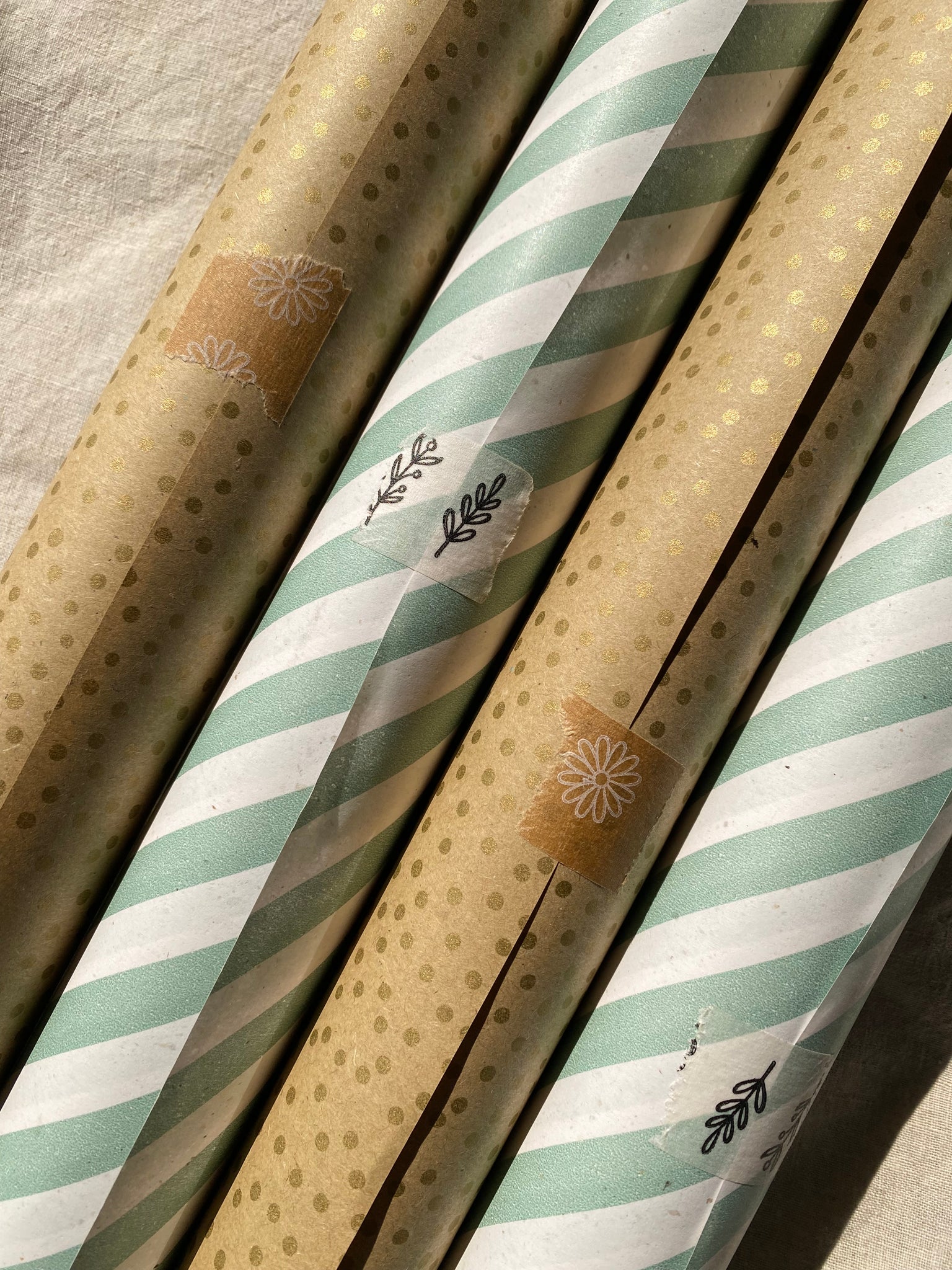 Recyclable, Plastic-free Gift Wrap | Recycled Paper + Water based Ink