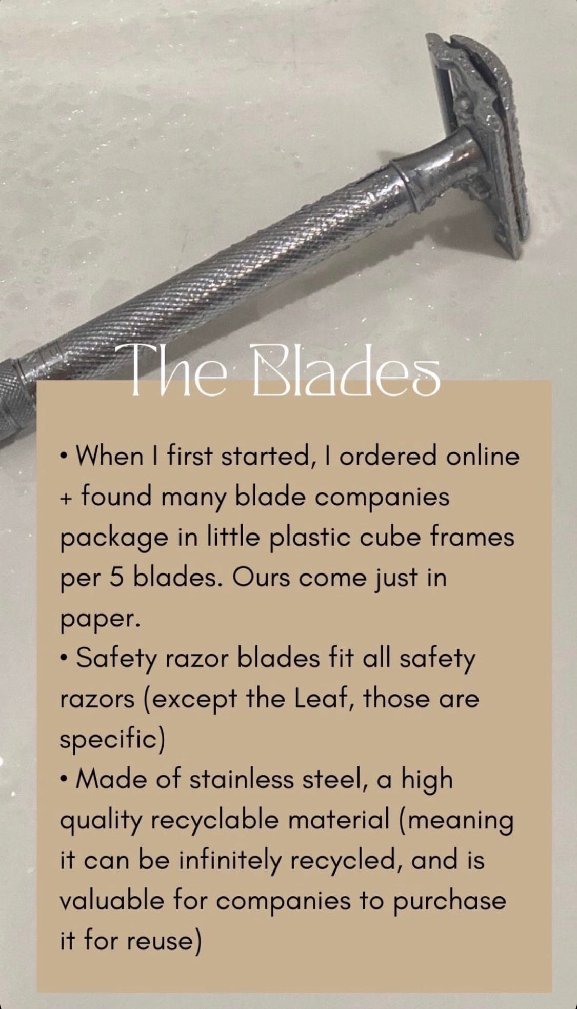 Safety Razor Blades | Canadian made Steel