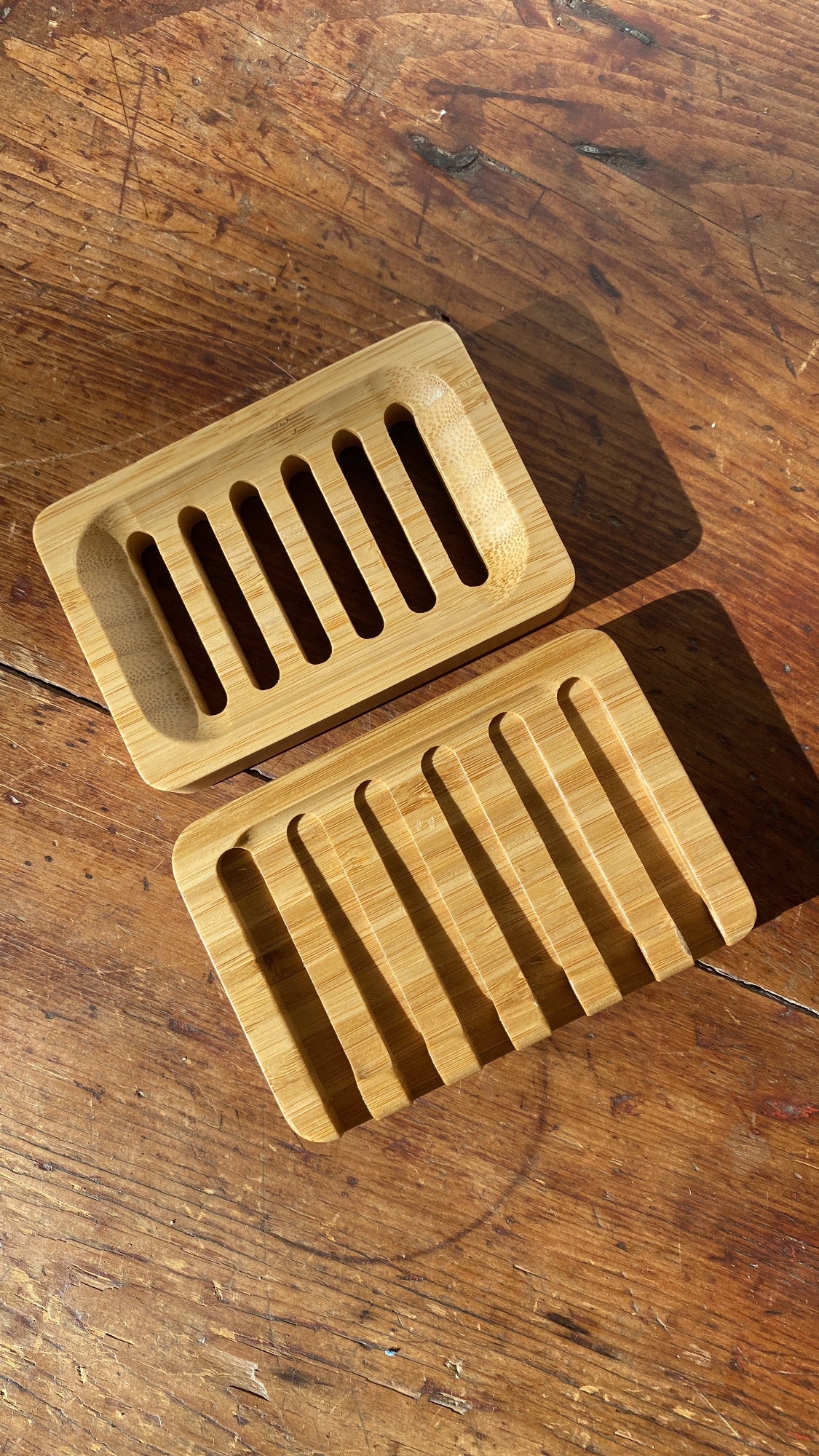 Bamboo + Wood Soap Trays | options
