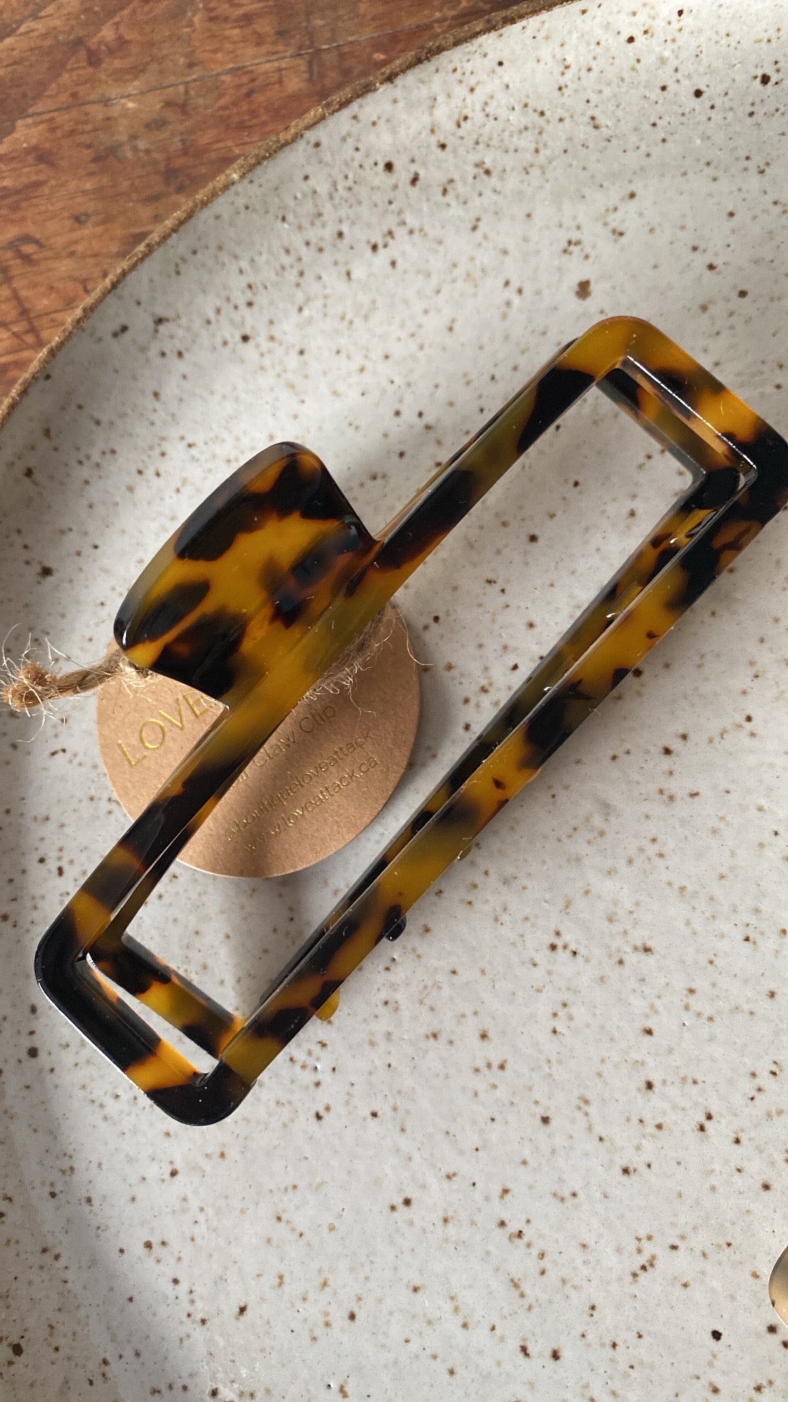 The Leanne | Cellulose Acetate Large Hair Clip