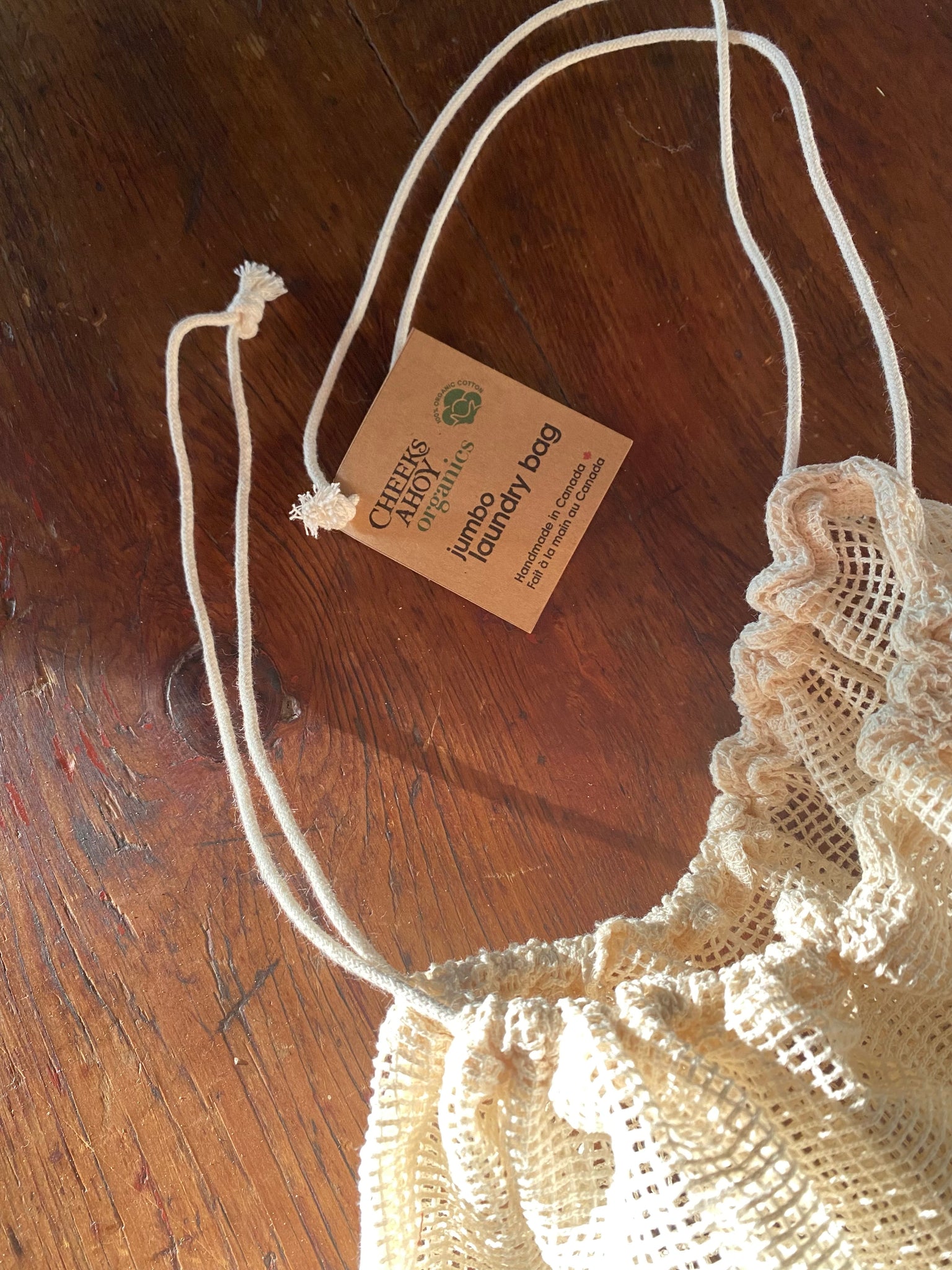 Organic Cotton XL Laundry Bag | CA Made + plastic-free