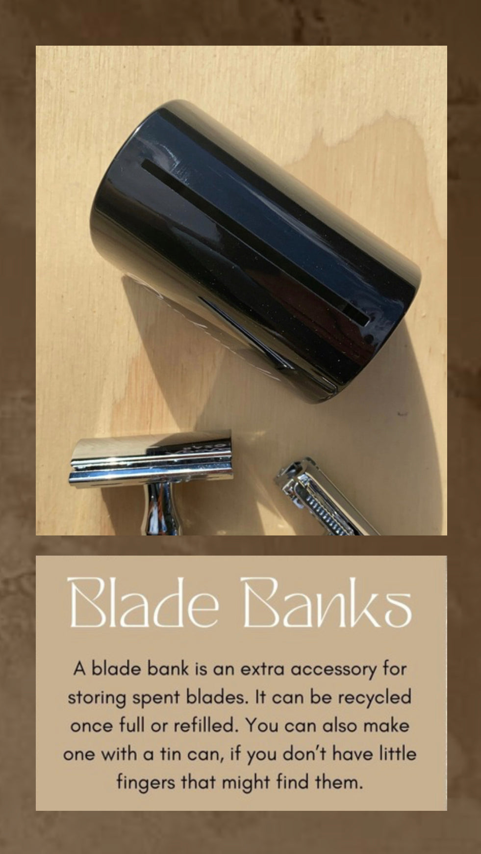 Blade Bank for Safety Razors