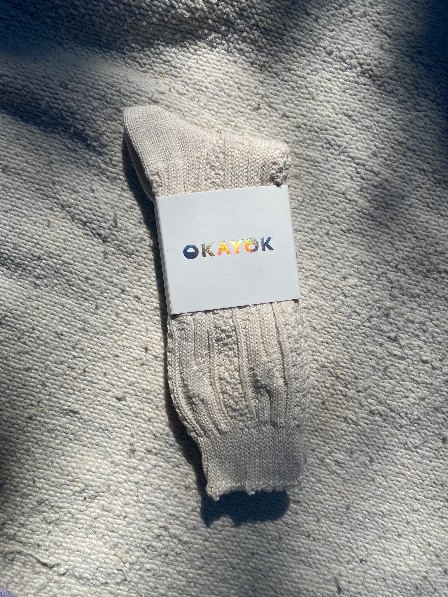 Cable Knit Socks | OKAYOK