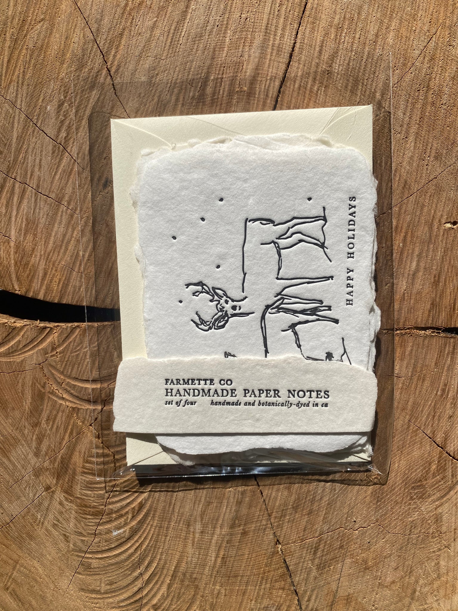 Farmette Handmade Paper Cards | set of 4 | varieties