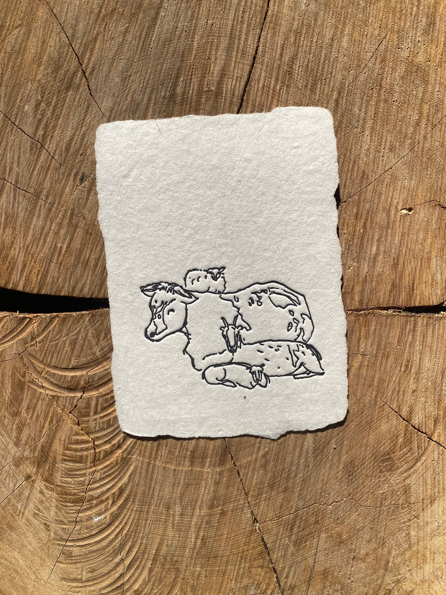 Farmette Handmade Cards | single folded & flat