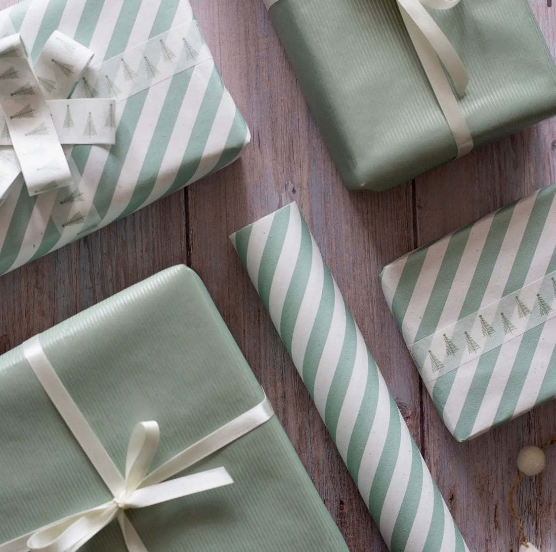 Recyclable, Plastic-free Gift Wrap | Recycled Paper + Water based Ink