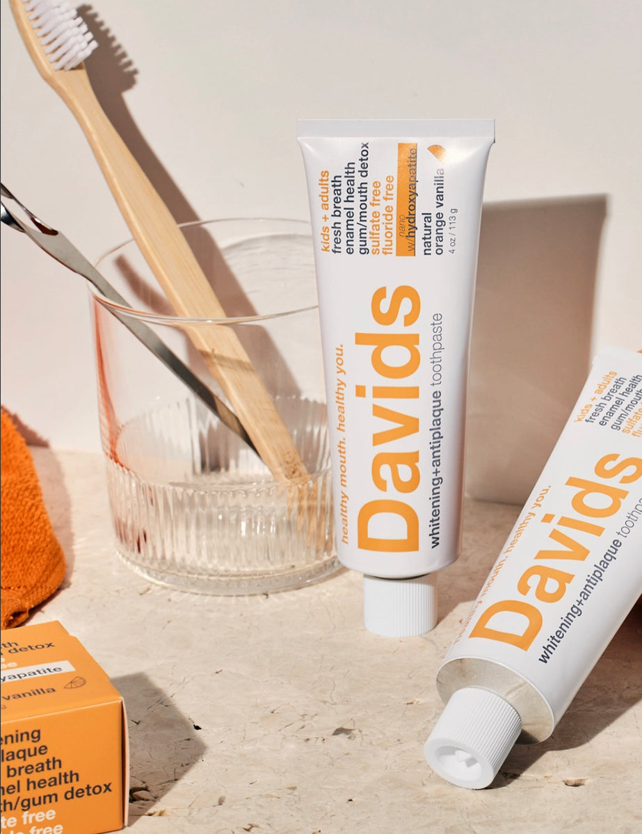 David's Nano-Hydroxyapatite Premium Toothpaste | Adults + Kids Orange ...