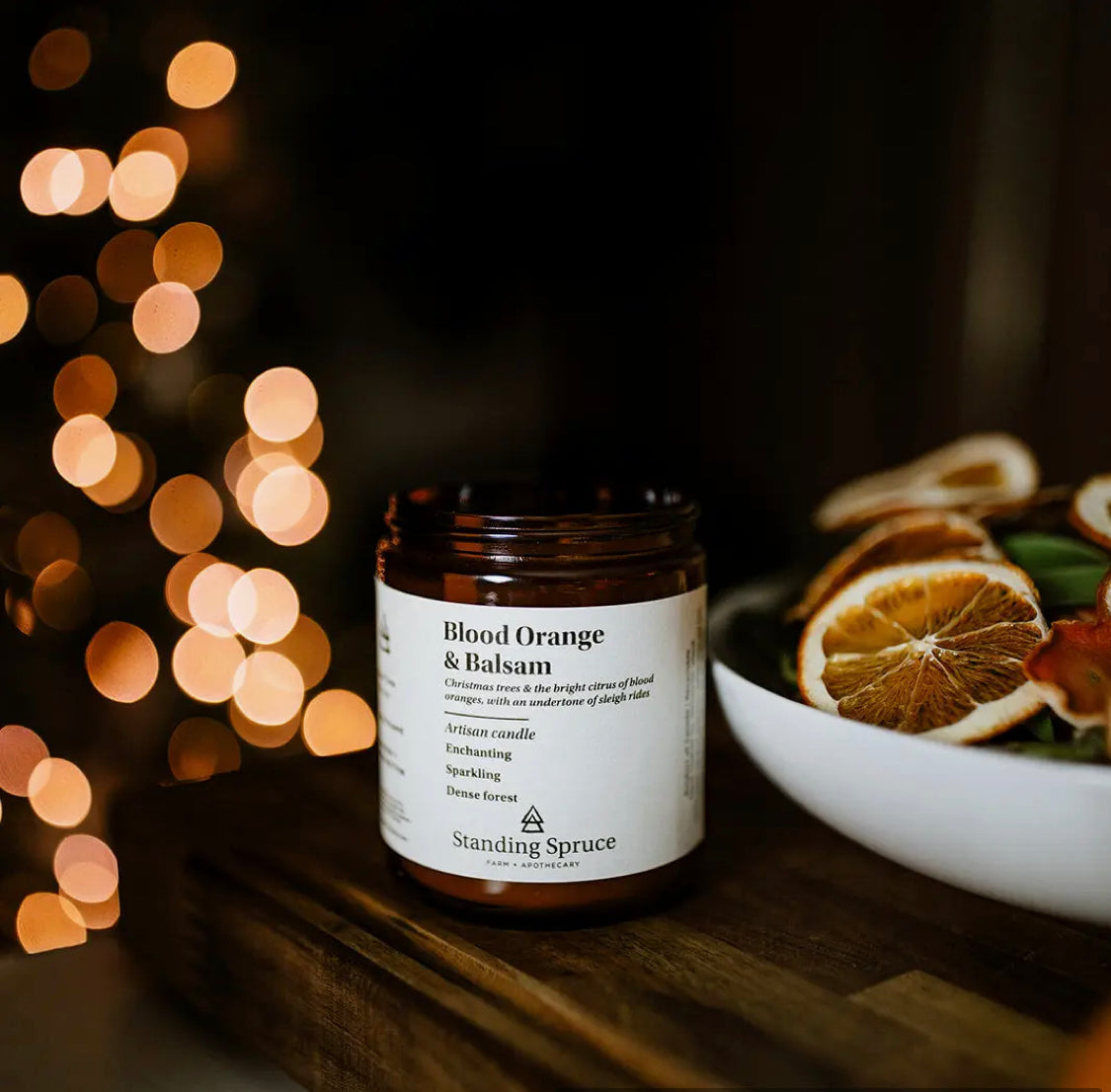 Holiday Essential Oil only Candles | Standing Spruce