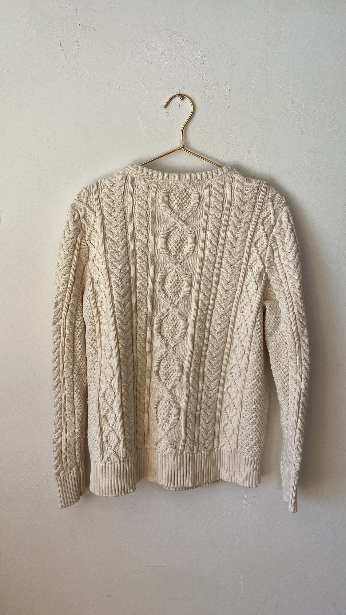 Vintage 164: Organic LL Bean Cable Knit