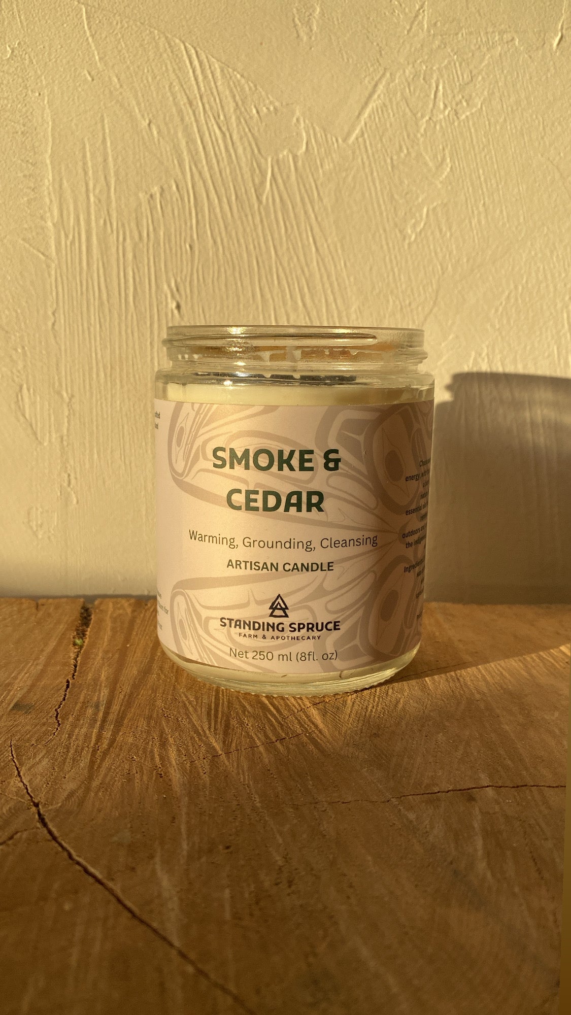 Smoke + Cedar | Essential Oil only Candle