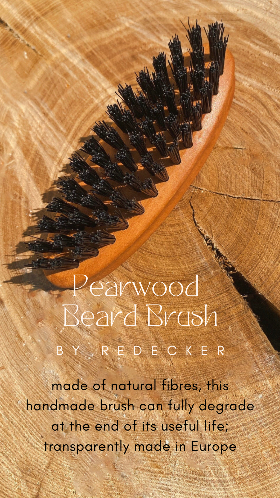 Pearwood Beard Brush