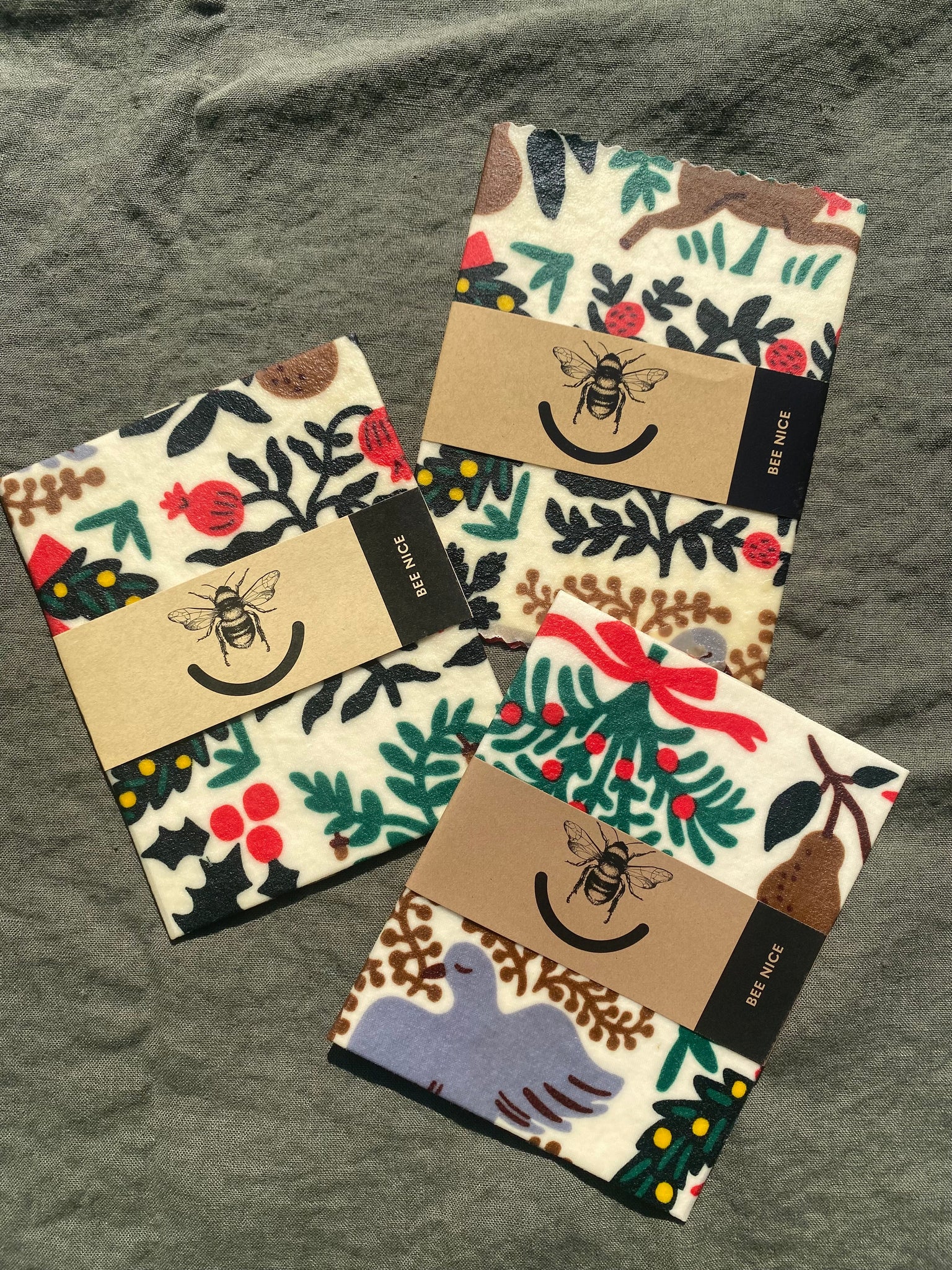 Holiday Beeswax Food Wraps
