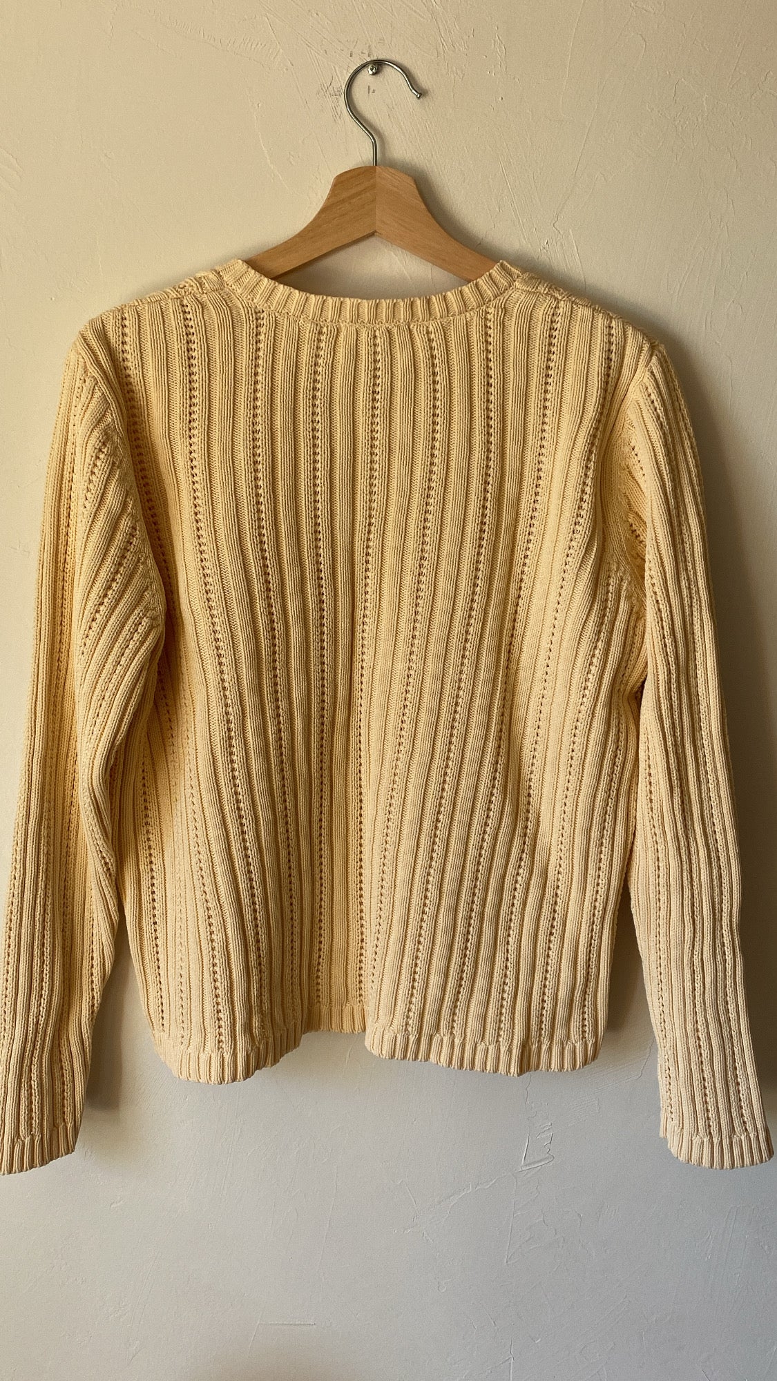 Vintage S115: Pale Butter Northern Reflections Knit
