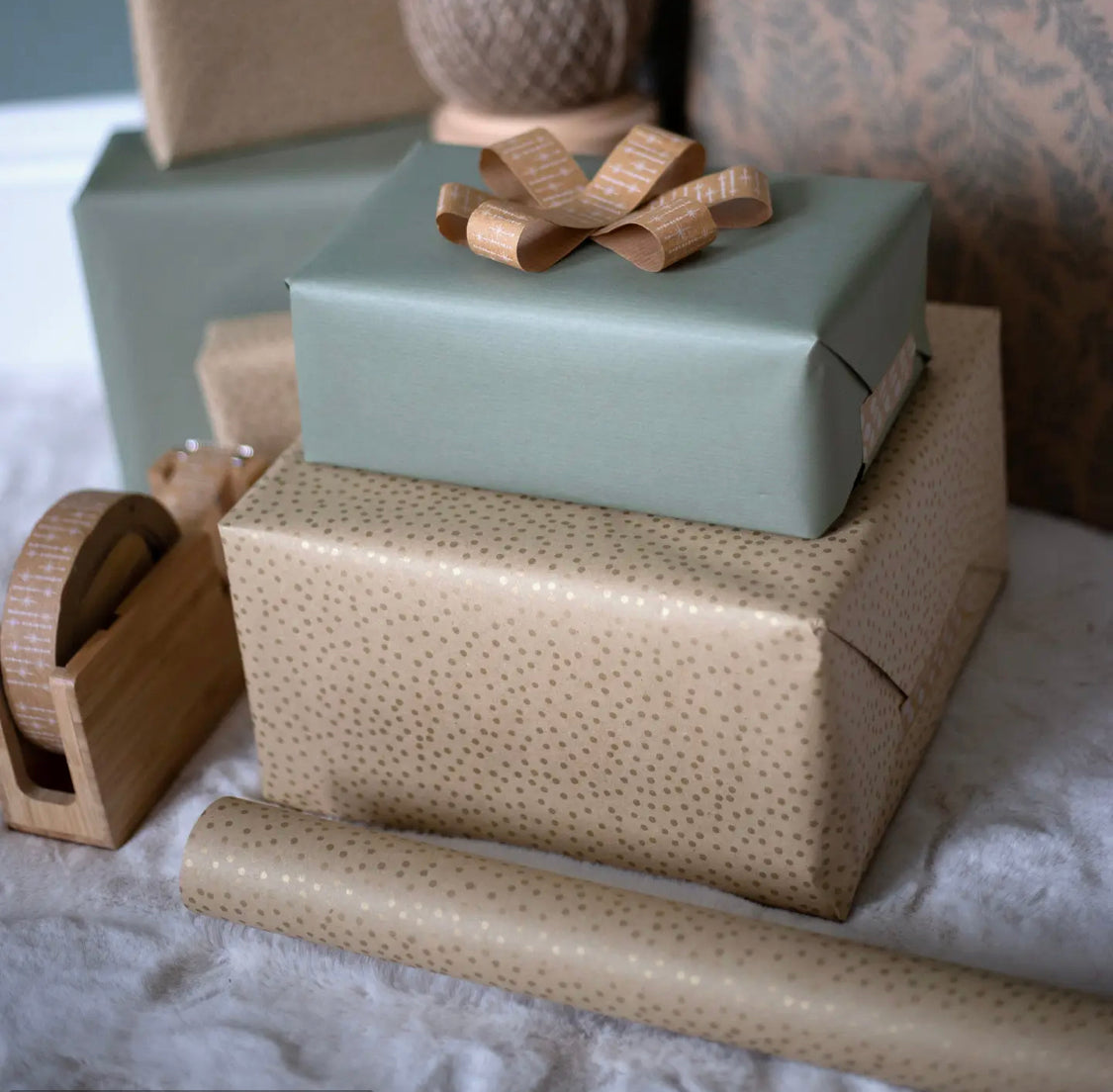 Recyclable, Plastic-free Gift Wrap | Recycled Paper + Water based Ink