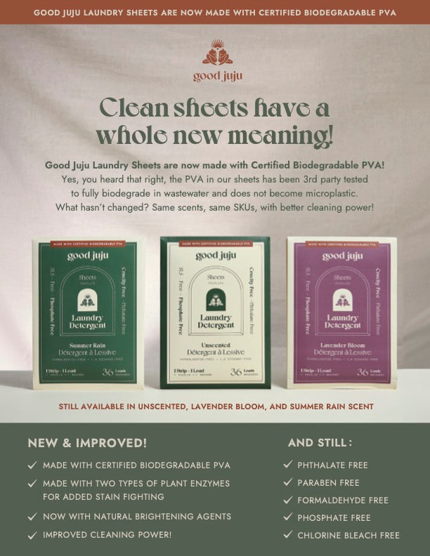 Good Juju Laundry Detergent Strips