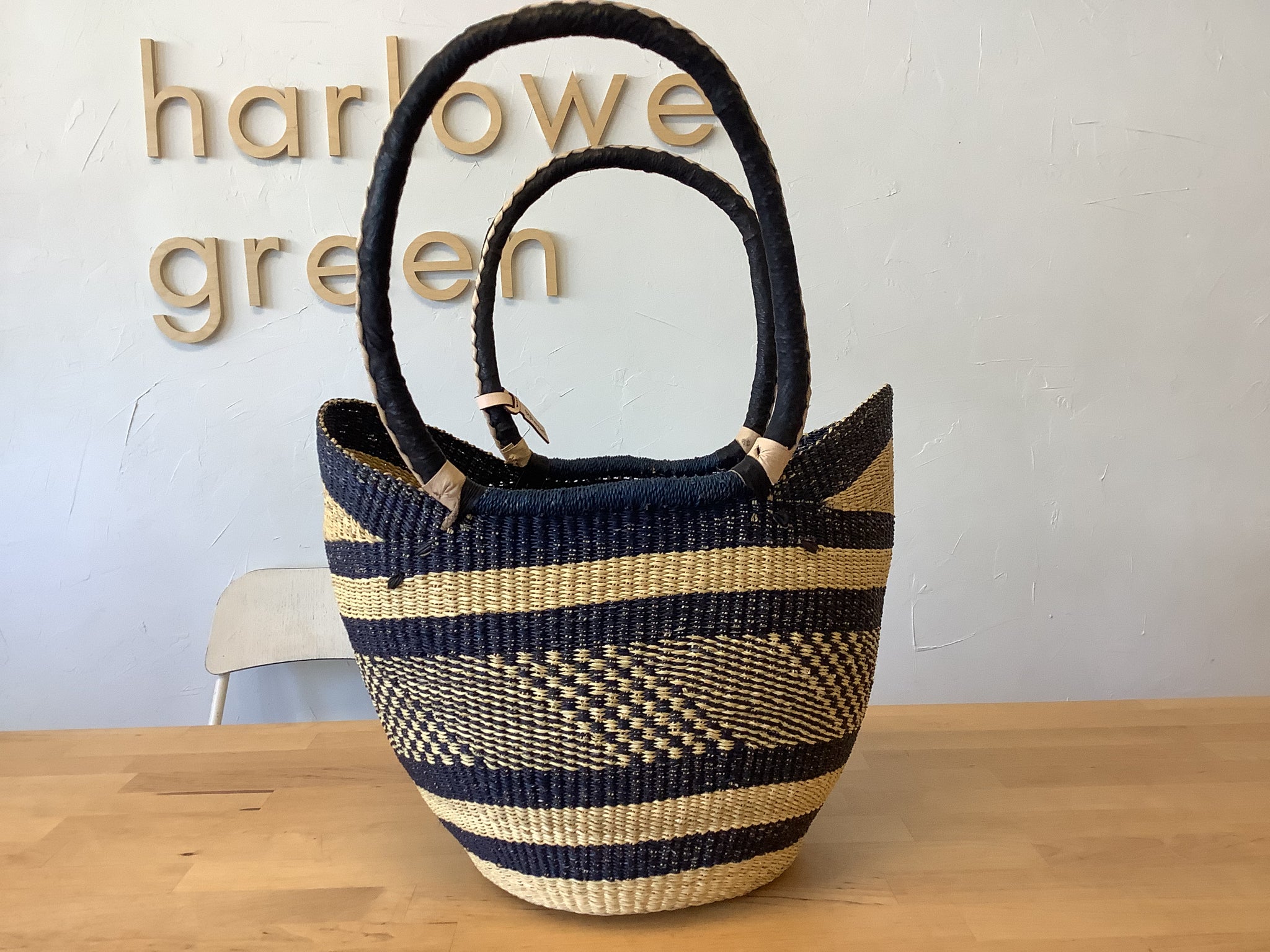 Long Handle Shopper Baskets | Big Blue Moma