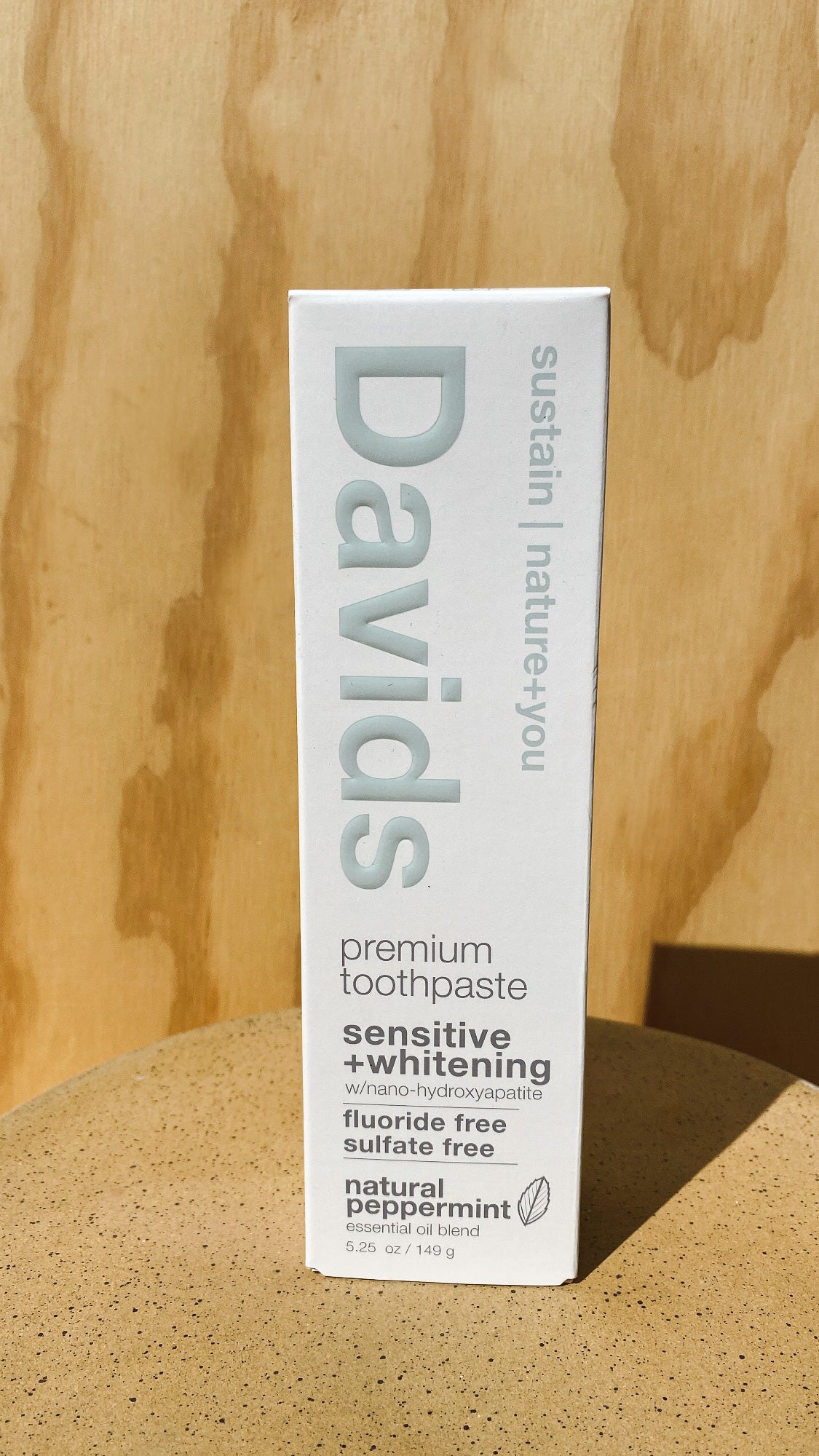 David's Sensitive/Whitening Nano-Hydroxyapatite Toothpaste | Metal Tube + Key