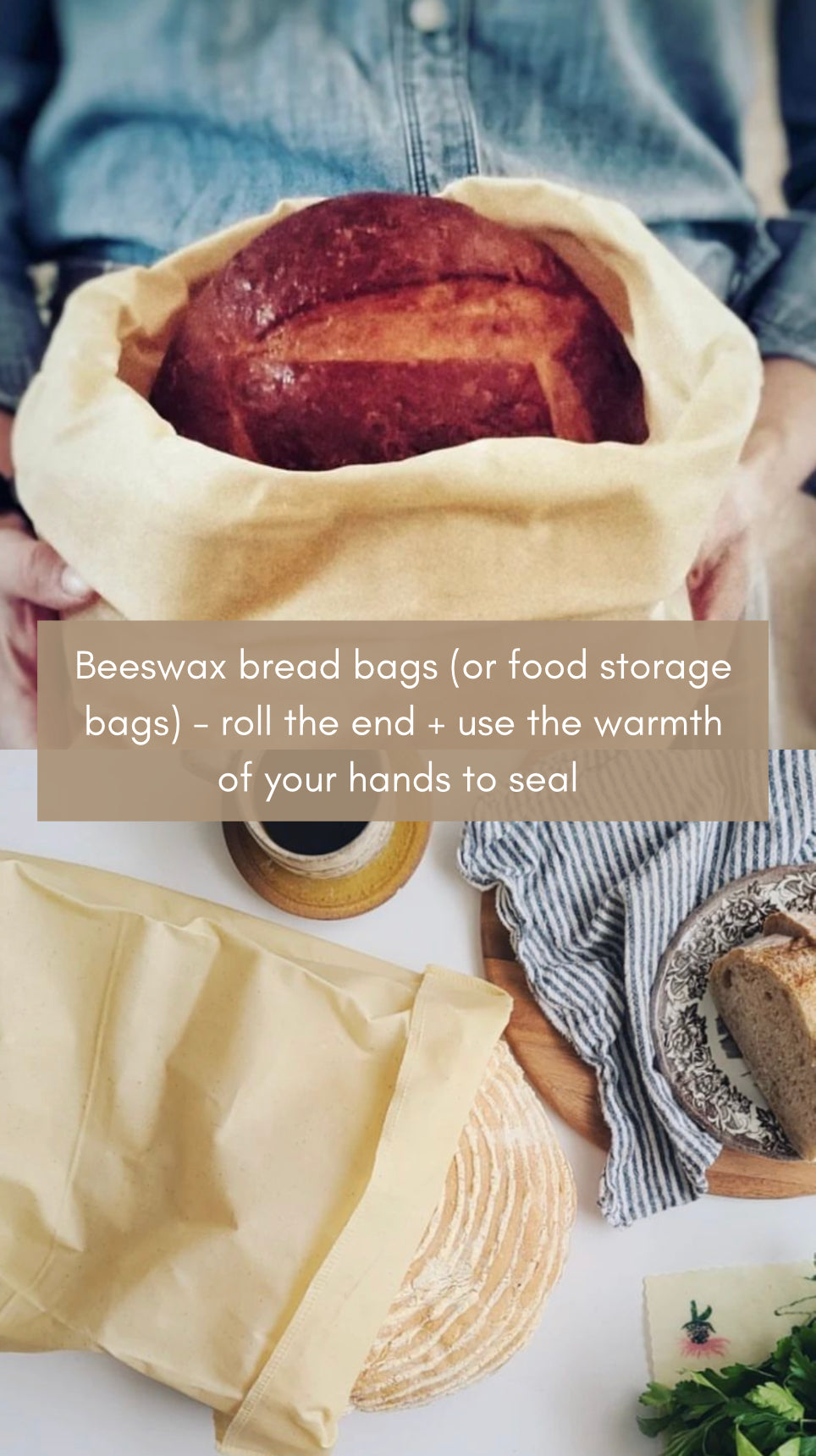 Beeswax Bread + Food Storage Bags
