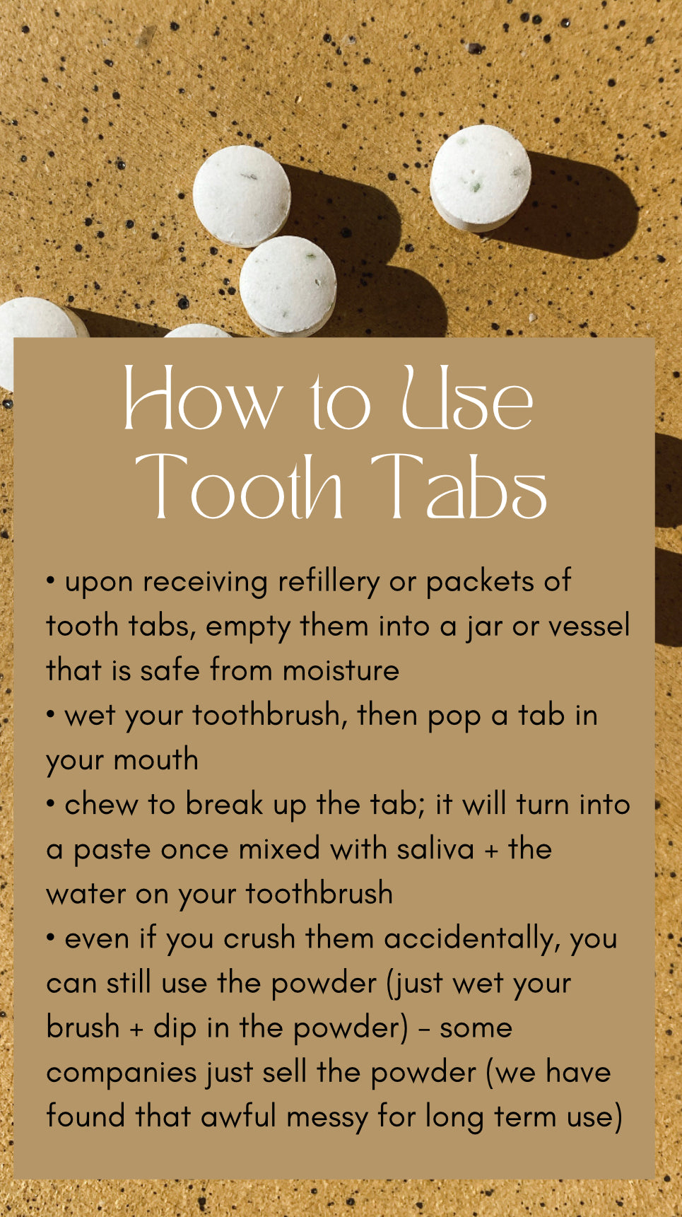 Toothpaste Tablets | Mint, Bubblegum or Cinnamon | options