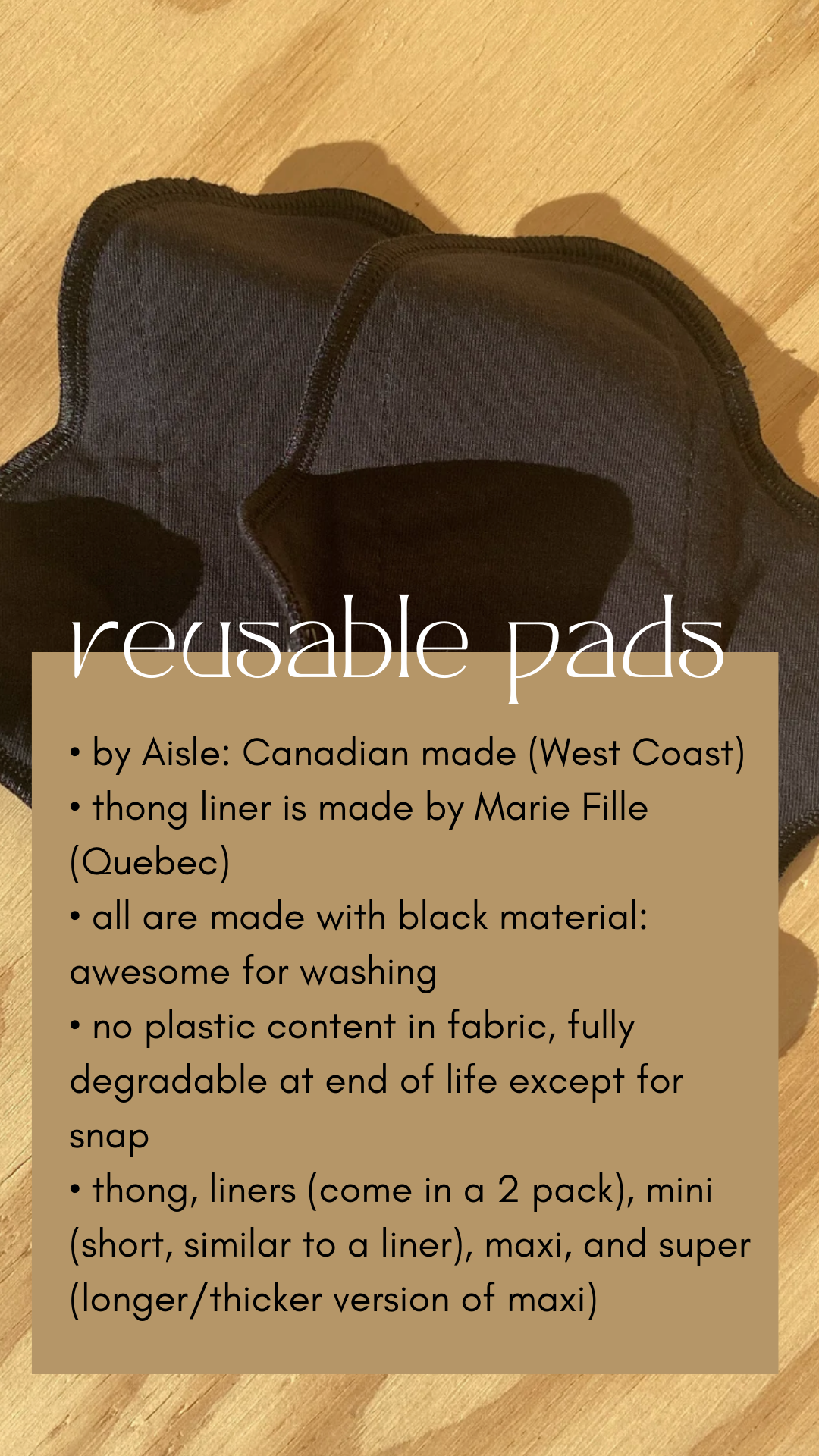 Reusable Maxi Pads -  Canada