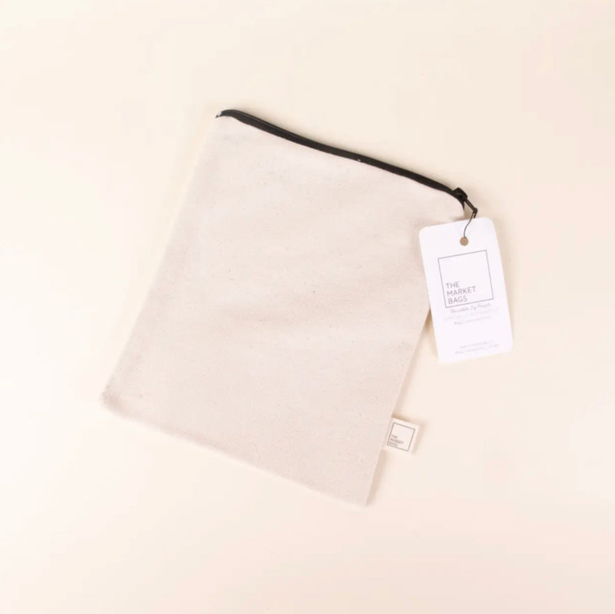 Organic Cotton Canvas Zip Bags