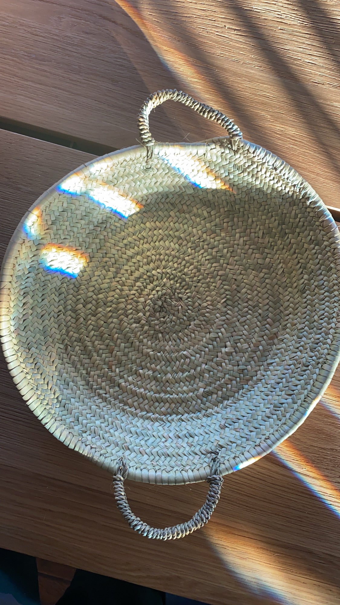 Handmade Straw Woven Plates