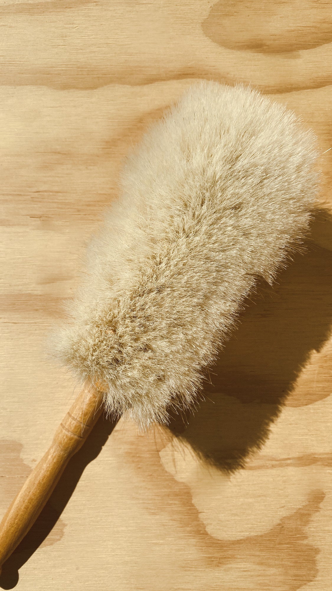 Small Dust Brush | Beechwood + Goat Hair